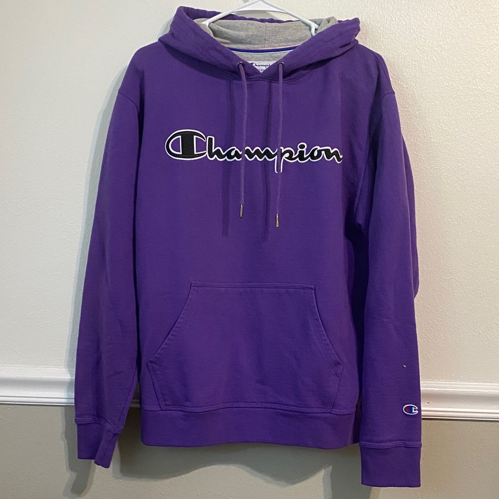 Champion Vibrant Purple Pullover Hoodie